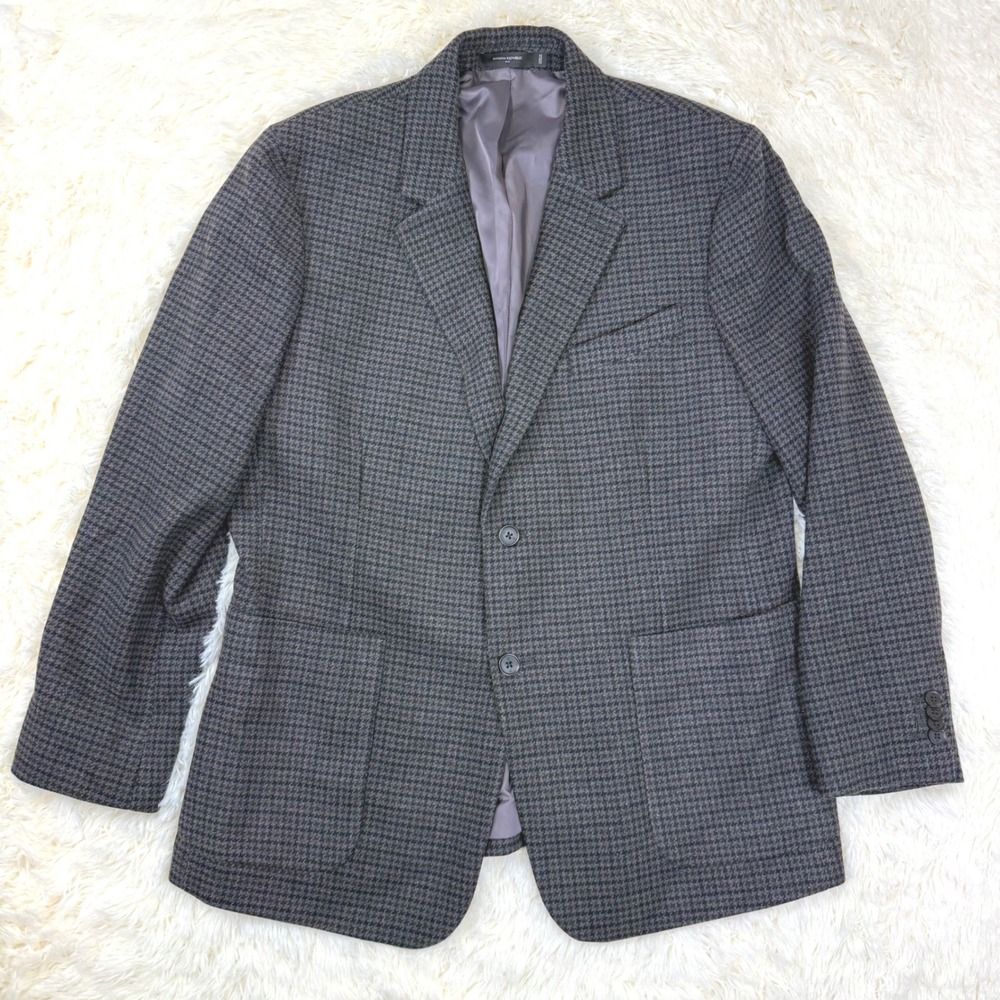 Banana Republic Blazer Mens 46 Regular Houndstooth Wool Academia Classic